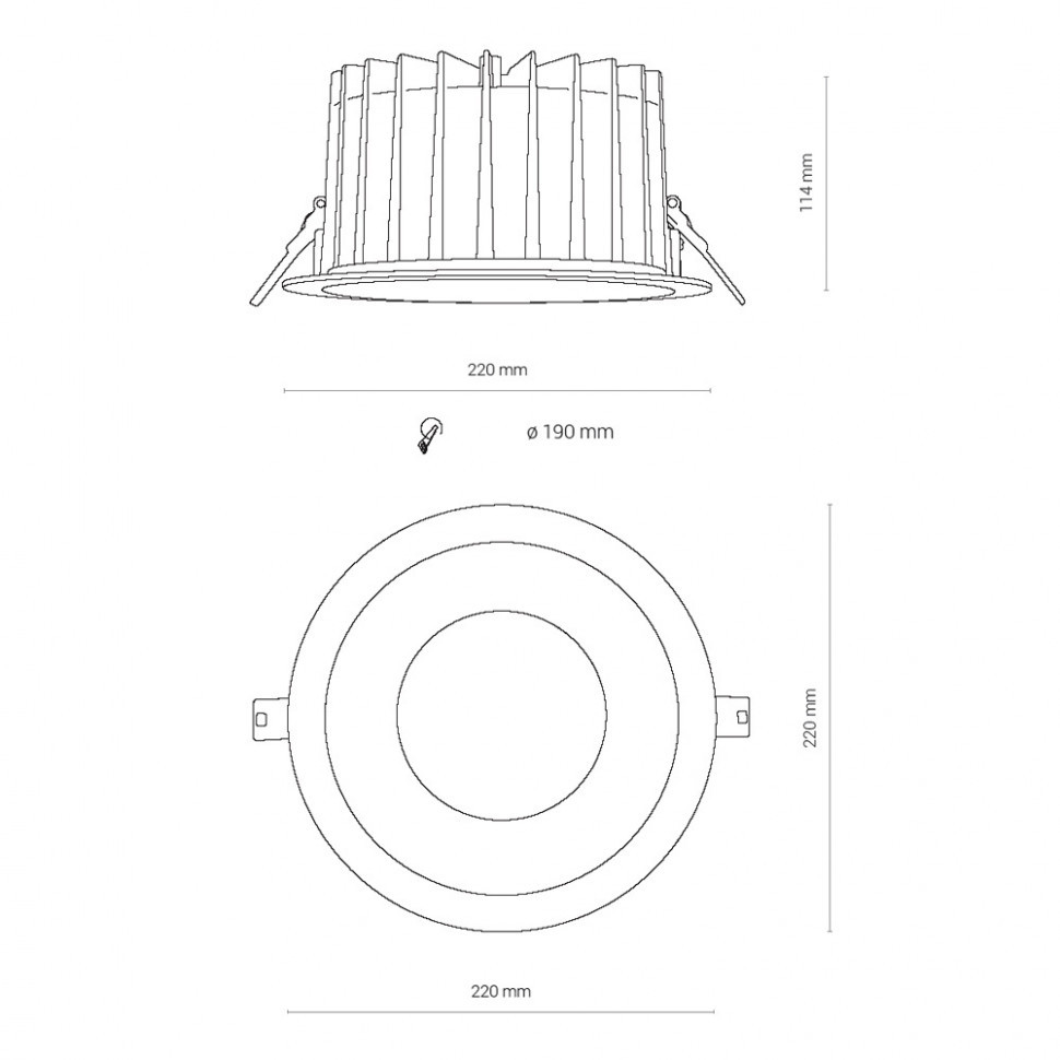 Встраиваемый светильник Mantra Rombok 8767