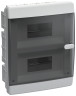 Бокс в нишу 18М прозрачная черная дверь IEK UNION UIC-KP12-V-18-41-K01