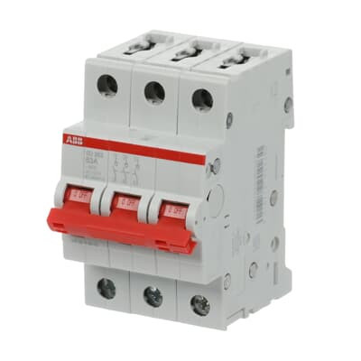 Рубильник ABB SD203/63 AC/DC 3P 63A 25кА 2CDD283101R0063