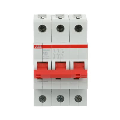 Рубильник ABB SD203/63 AC/DC 3P 63A 25кА 2CDD283101R0063