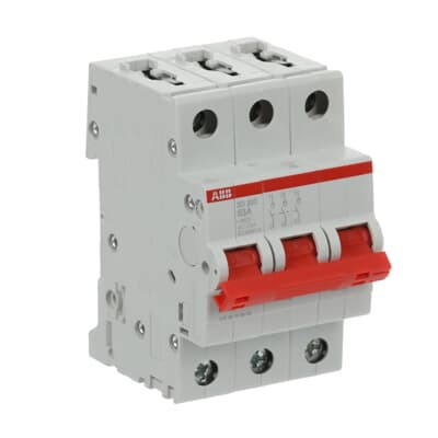 Рубильник ABB SD203/63 AC/DC 3P 63A 25кА 2CDD283101R0063