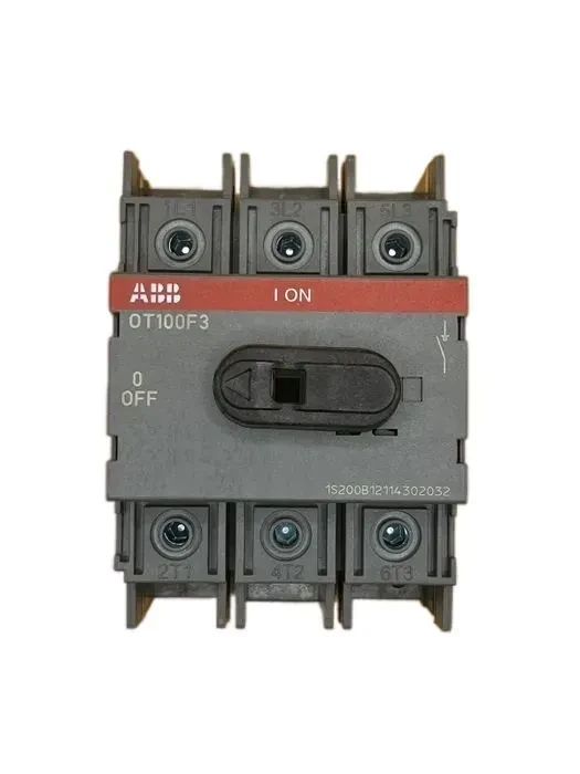 Рубильник ABB OT100F3 100А 3P на DIN-рейку или монтажную плату (с ручкой) 1SCA105004R1001