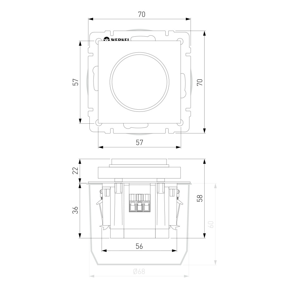 Диммер шампань W1142011