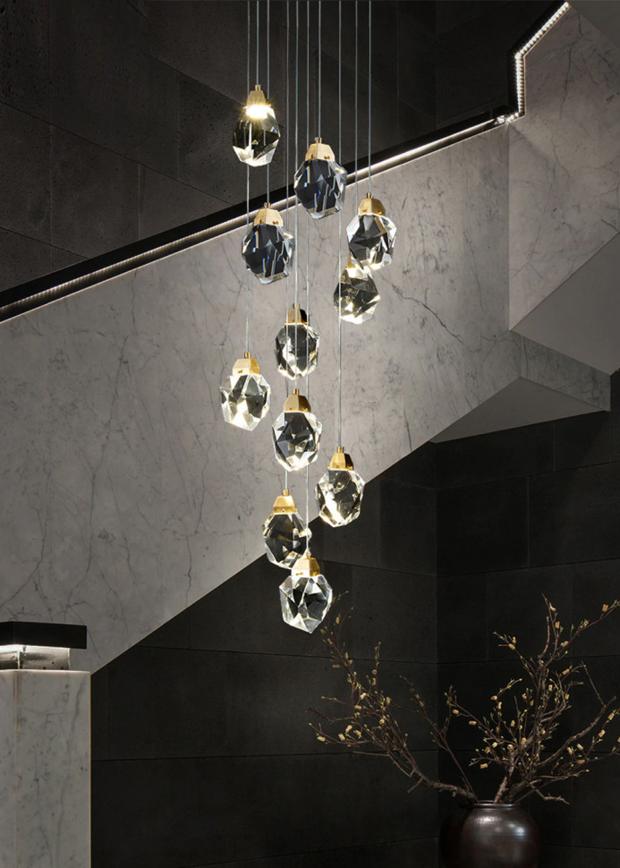 Подвесной светильник Delight Collection Crystal rock MD-020B-11 gold