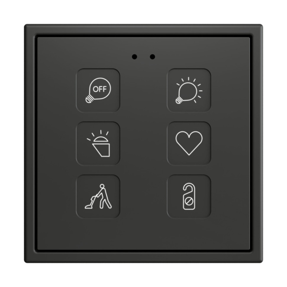 Выключатель сенсорный KNX, 70х70мм Zennio Tecla 70 X1/X2/X4/X6