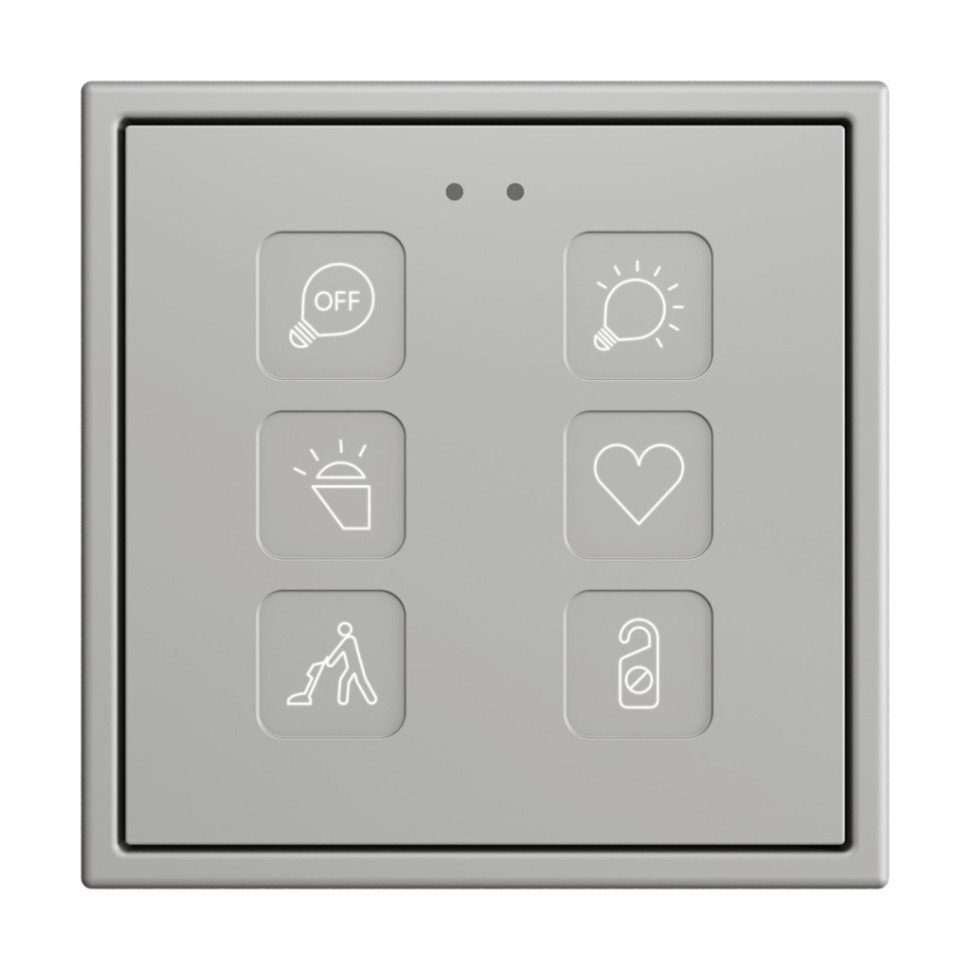 Выключатель сенсорный KNX, 70х70мм Zennio Tecla 70 X1/X2/X4/X6