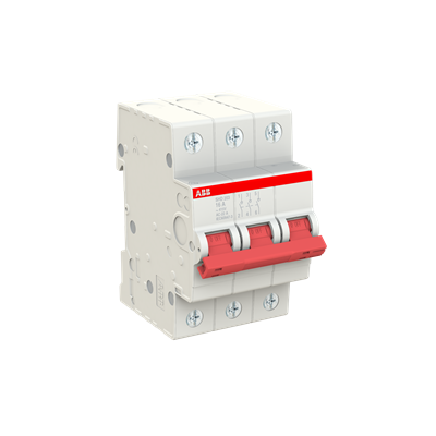 SHD203/16, рубильник ABB, 16А, 3P, 10кА, AC/DC, защита цепей, электрооборудование