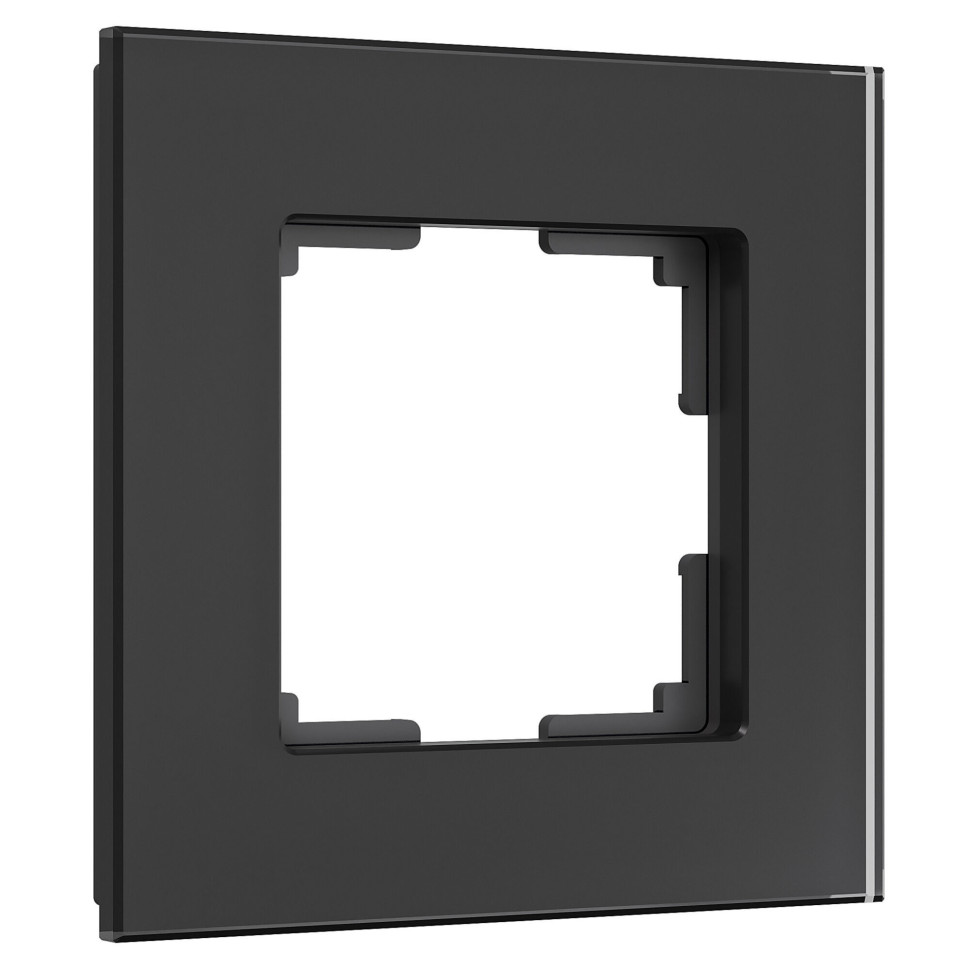 Рамка из стекла на 1 пост Senso черный soft-touch W0013108