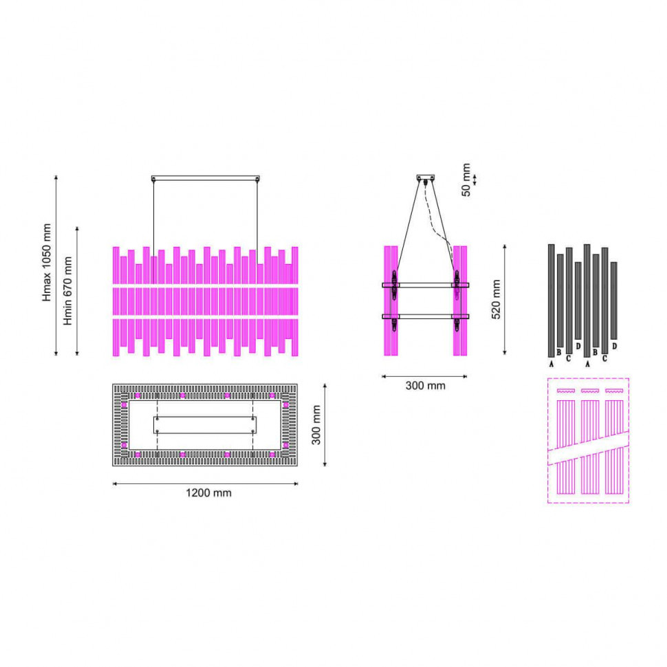 Подвесной светильник Lucia Tucci Rumba 1073.36 Chrome
