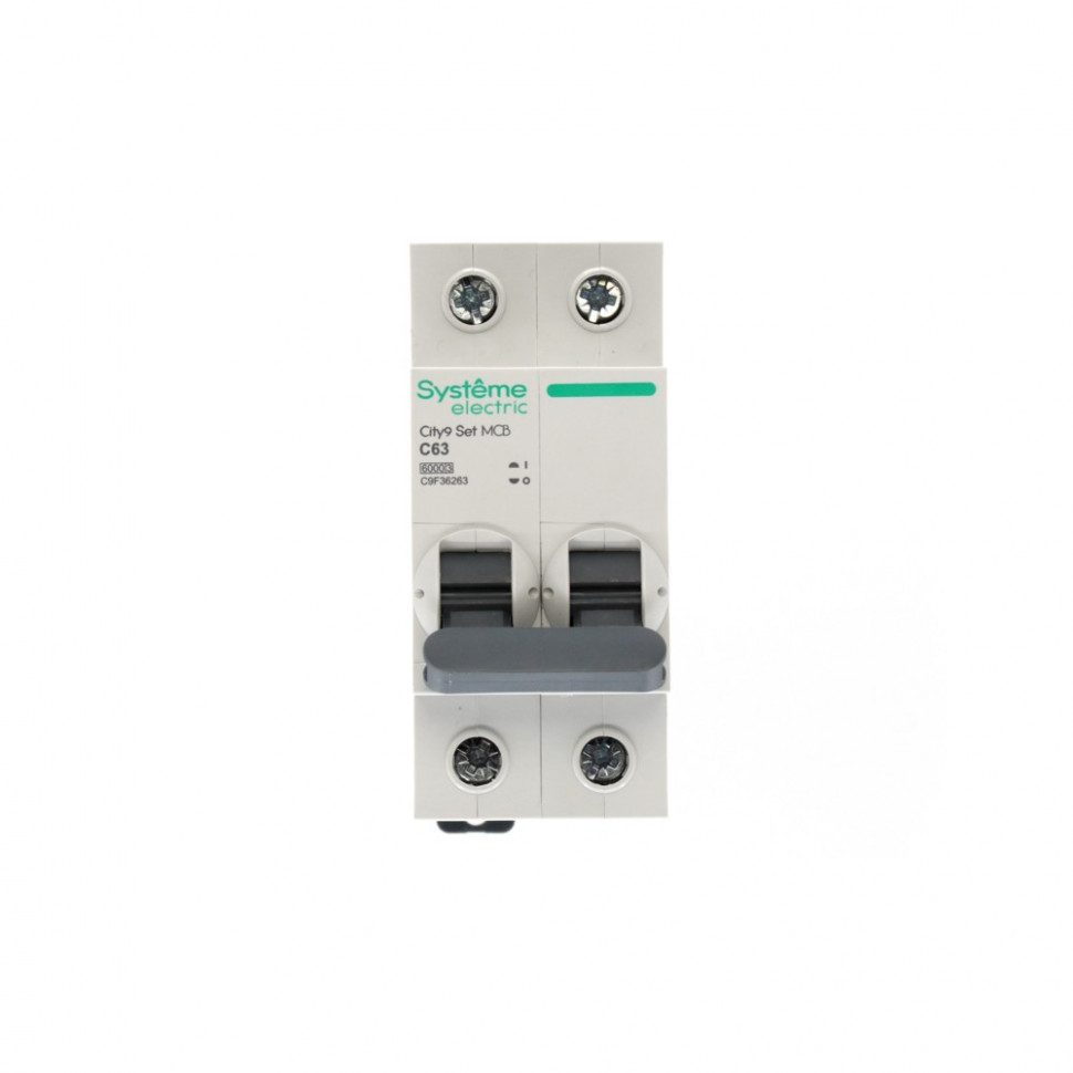 Автоматический выключатель (АВ) C 63А 2P 6kA 230В Systeme Electric City9 Set C9F36263