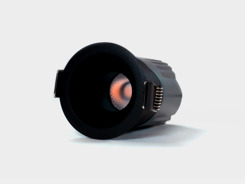  SWG Standart Светильник встраиваемый 7Вт 55° IP65 черный 3000К поворотный RC-D52-7-BL-WW65