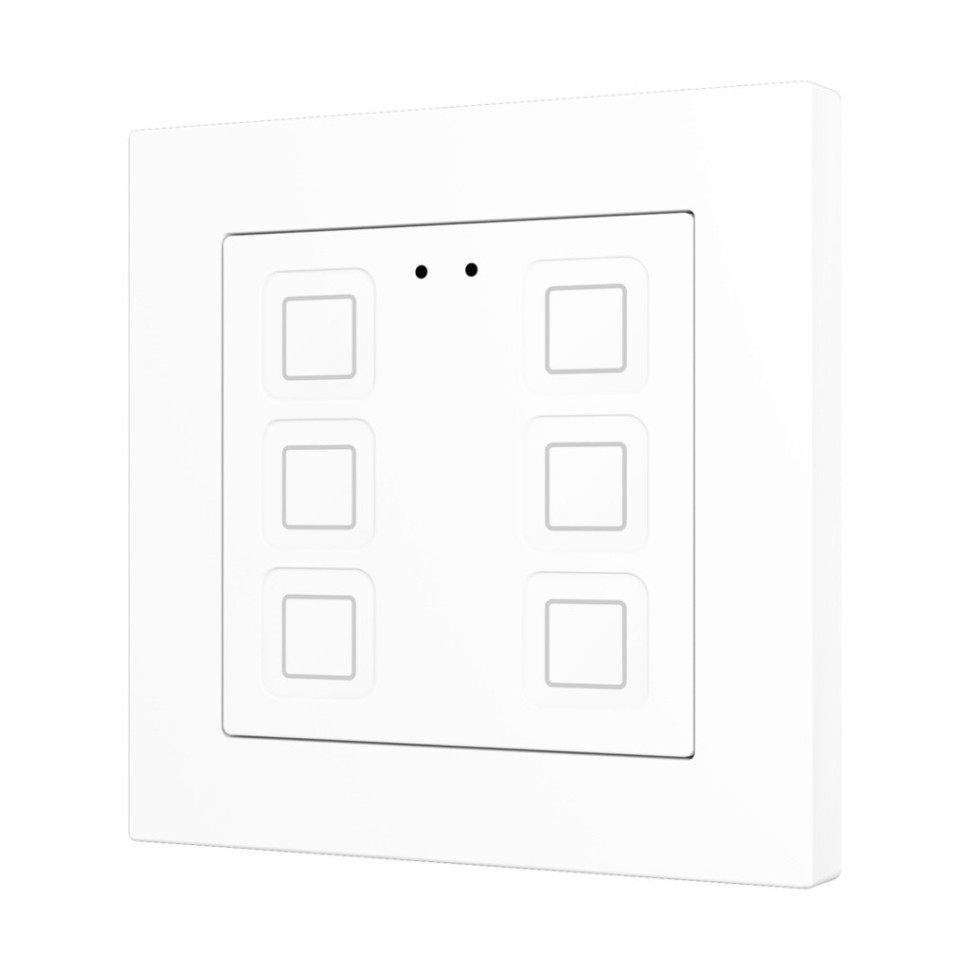 Выключатель сенсорный KNX, с подсветкой клавиш, 55х55мм Zennio Tecla 55 X1/X2/X4/X6