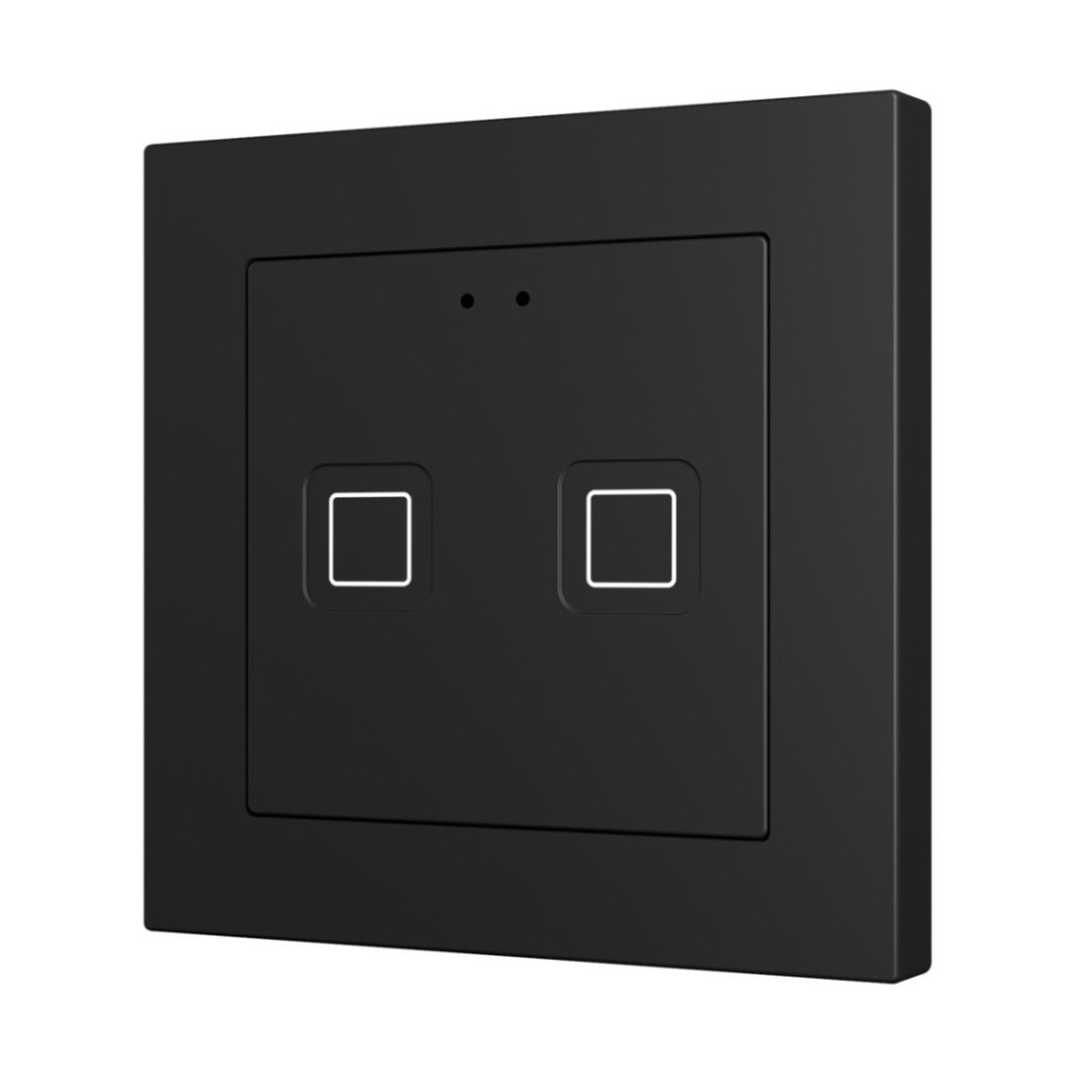 Выключатель сенсорный KNX, с подсветкой клавиш, 55х55мм Zennio Tecla 55 X1/X2/X4/X6
