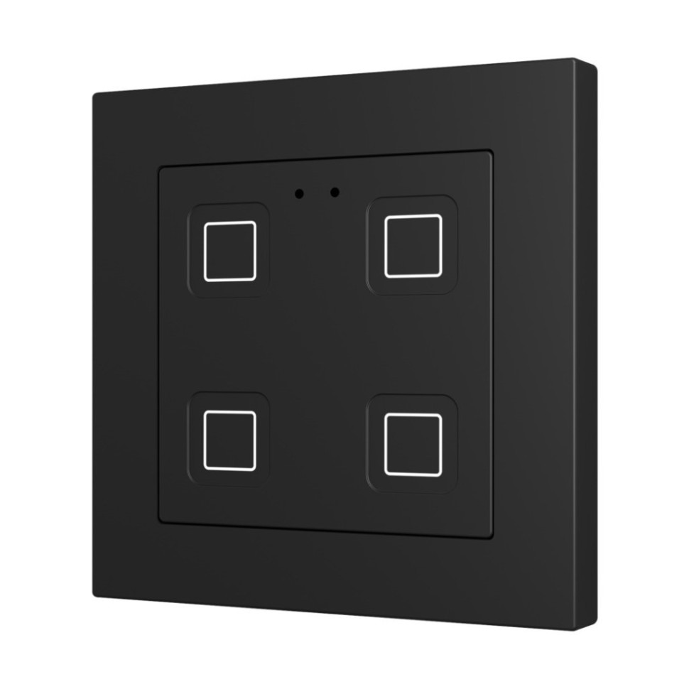 Выключатель сенсорный KNX, с подсветкой клавиш, 55х55мм Zennio Tecla 55 X1/X2/X4/X6