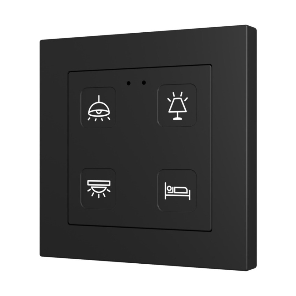 Выключатель сенсорный KNX, с подсветкой клавиш, 55х55мм Zennio Tecla 55 X1/X2/X4/X6