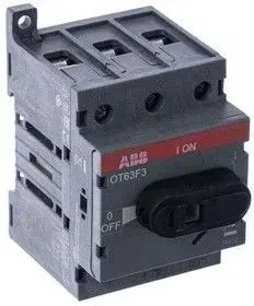 Рубильник ABB OT63F3 63А 3P на DIN-рейку или монтажную плату (с ручкой) 1SCA105332R1001