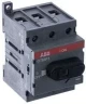 Рубильник ABB OT63F3 63А 3P на DIN-рейку или монтажную плату (с ручкой) 1SCA105332R1001