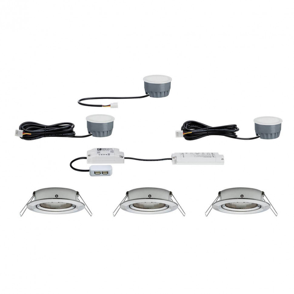 Встраиваемый светодиодный светильник Paulmann Premium SmartCoin BLE Tunable 93939