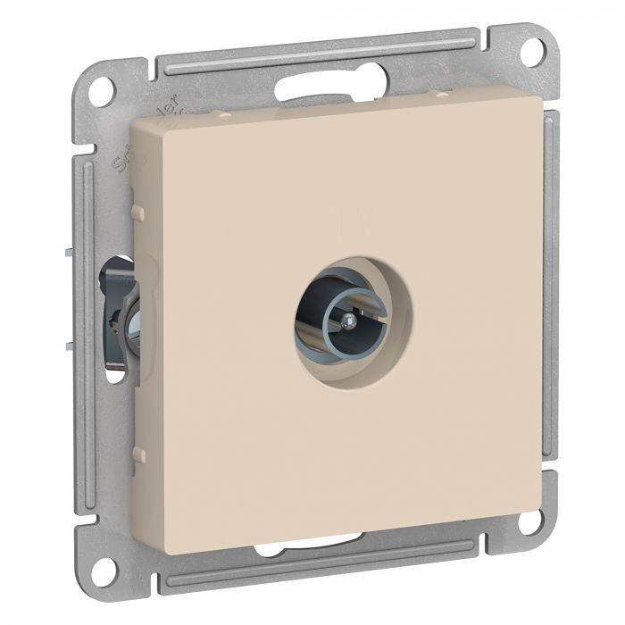 Розетка TV Systeme Electric Atlas Design бежевая ATN000293