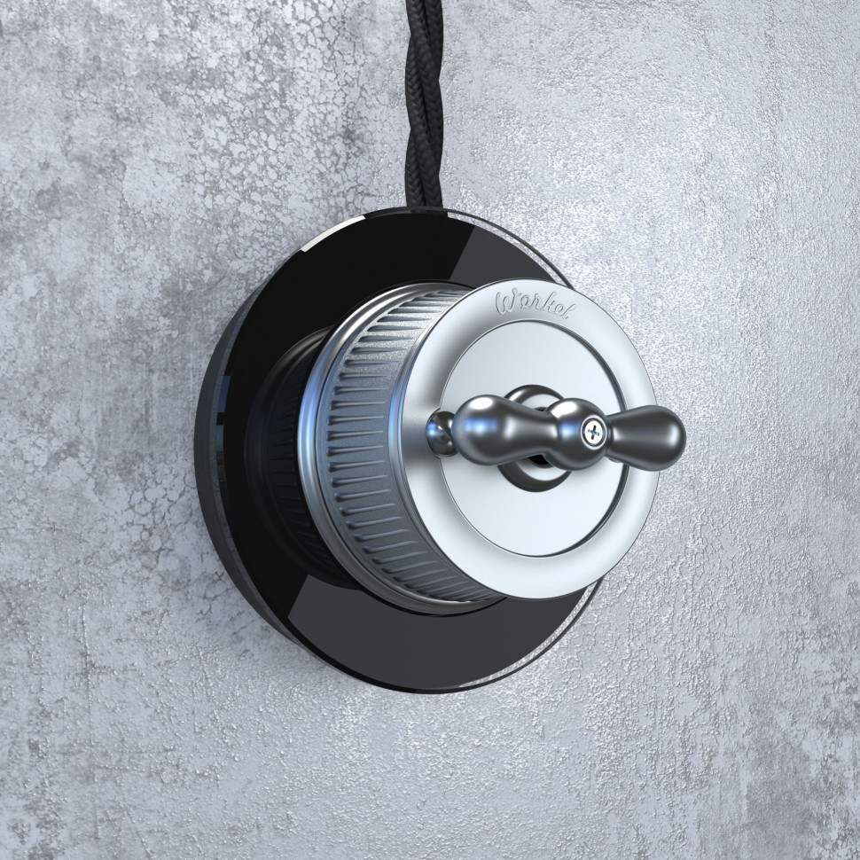 Рамка из стекла на 1 пост черный W0015108