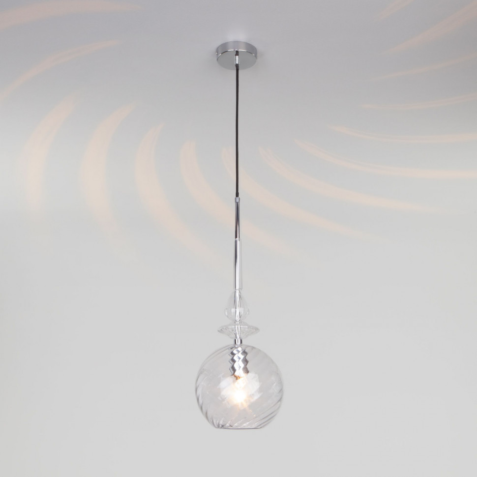 Подвесной светильник с плафоном 50192/1 хром