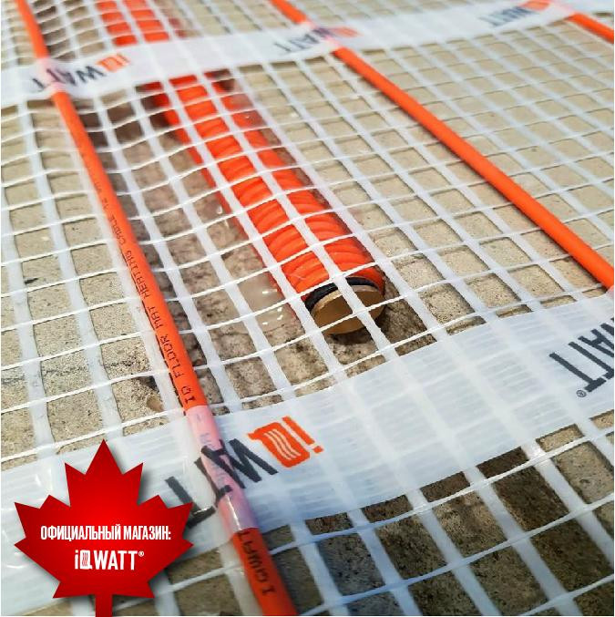 Тонкий самоклеящийся греющий мат 150 Вт/м.кв 3,5м² IQ FLOOR MAT 00107 IQWATT