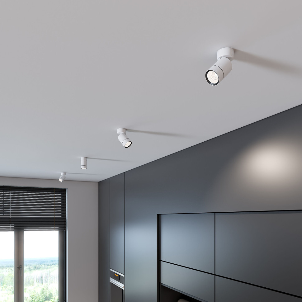 Светильник накладной поворотный Niro GU10 белый 25013/01