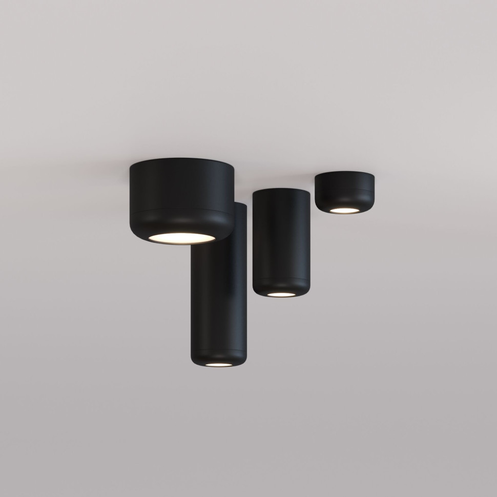 Светильник потолочный светодиодный 15W 4000K чёрный 25046/LED