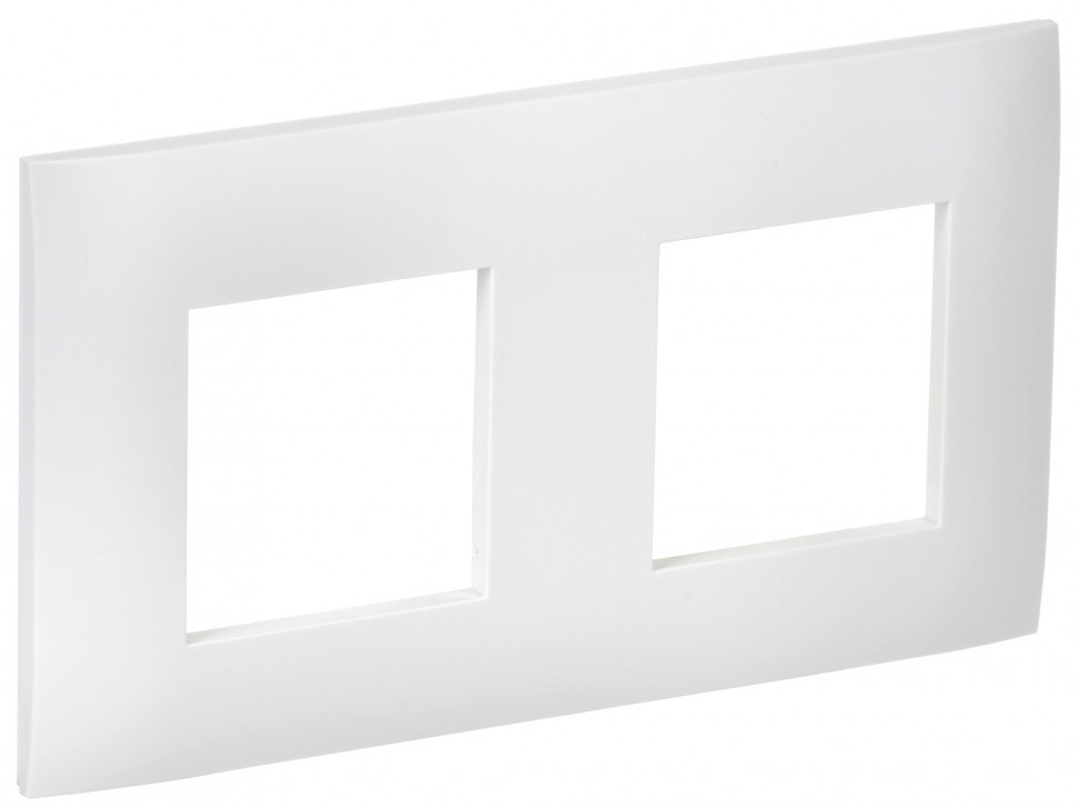 IEK SKANDY Рамка 2-местная SK-F02W арктический белый , SK-M22-K01