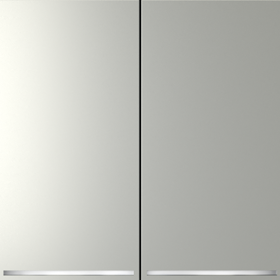 Выключатель встраиваемый VOLTUM S70 двухклавишный с подсветкой 10А, (сталь)