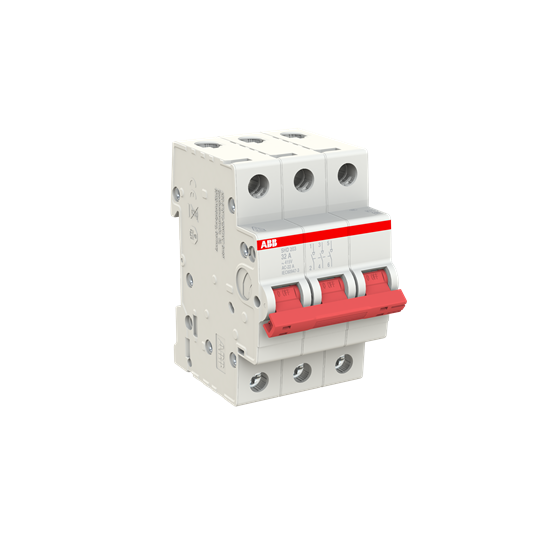 Рубильник ABB SHD203/32 AC/DC 3P 32A 10кА 2CDD273111R0032