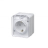 Розетка с заземлением со шторками 16А 250B Systeme Electric AtlasDesign Profi54, белый ATN540145