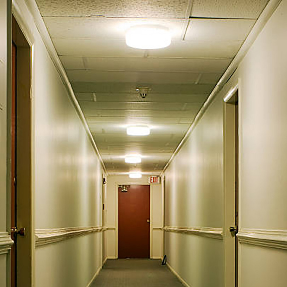 Настенно-потолочный светильник Feron 51511 Светодиодный светильник серии TR ЖКХ Овал 12Вт, 4000К, призма, IP53