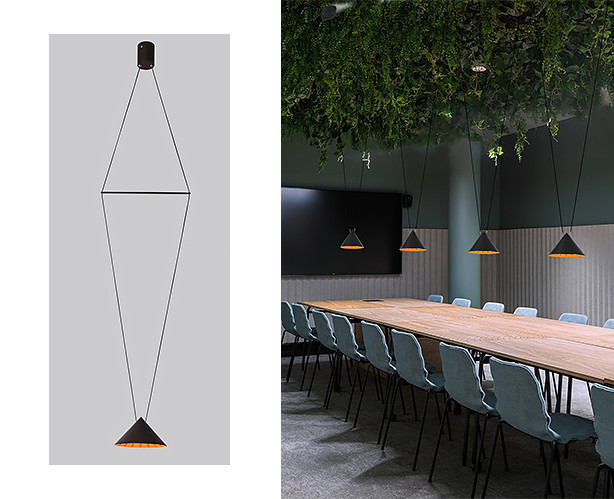 Подвесной светильник Italline IT03-1430 black/orange