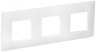 IEK SKANDY Рамка 3-местная SK-F03W арктический белый , SK-M32-K01