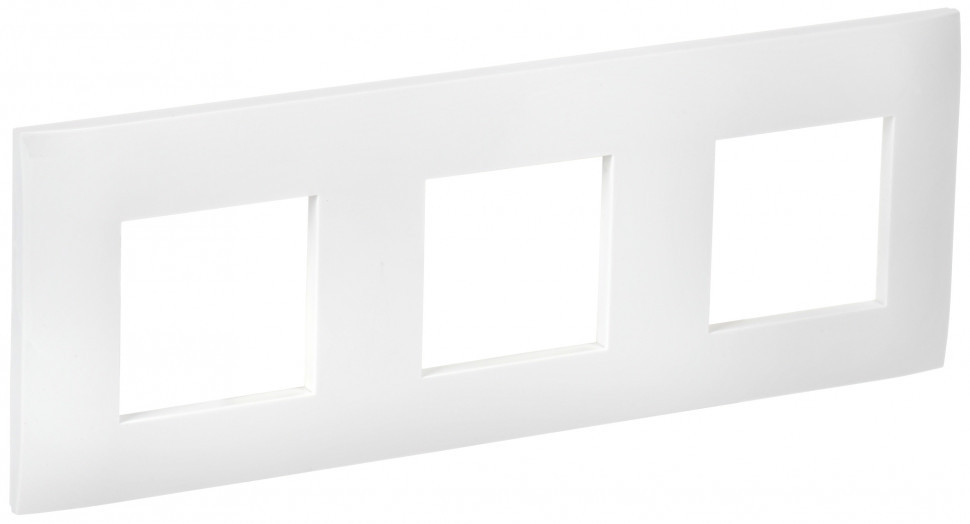 IEK SKANDY Рамка 3-местная SK-F03W арктический белый , SK-M32-K01