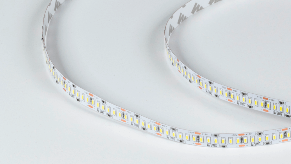  SWG Standard Светодиодная лента 3014, 240 LED/м, 24 Вт/м, 12В , IP20, Цвет: Холодный белый, SWG4240-12-24-W-M