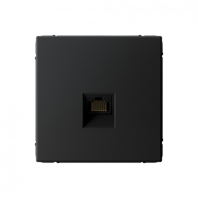 Розетка Schneider Electric Art Gallery RJ-45 кат. 5e, Карбон GAL001083