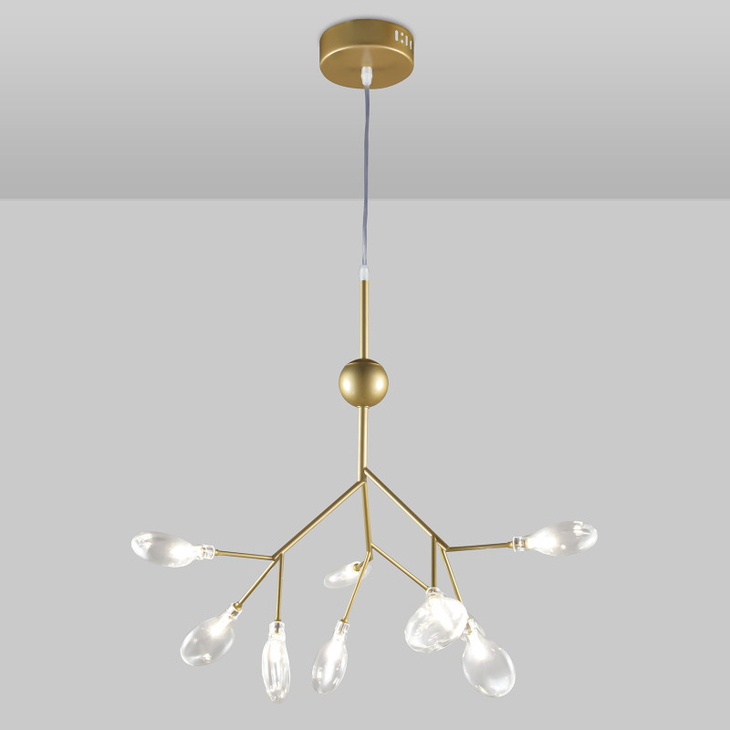 Подвесной светильник Natali Kovaltseva GRACE 75554/9С GOLD SATIN