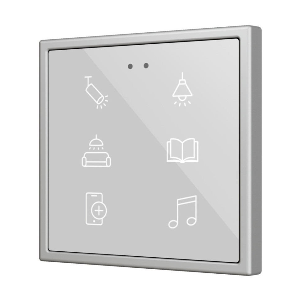 Выключатель сенсорный KNX, 70х70мм Zennio Flat 70