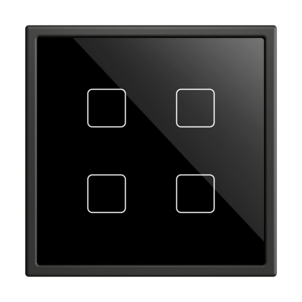 Выключатель сенсорный KNX, 70х70мм Zennio Flat 70