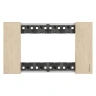 Рамка на 4 модуля с суппортом итальянский стандарт Bticino Living Now золото