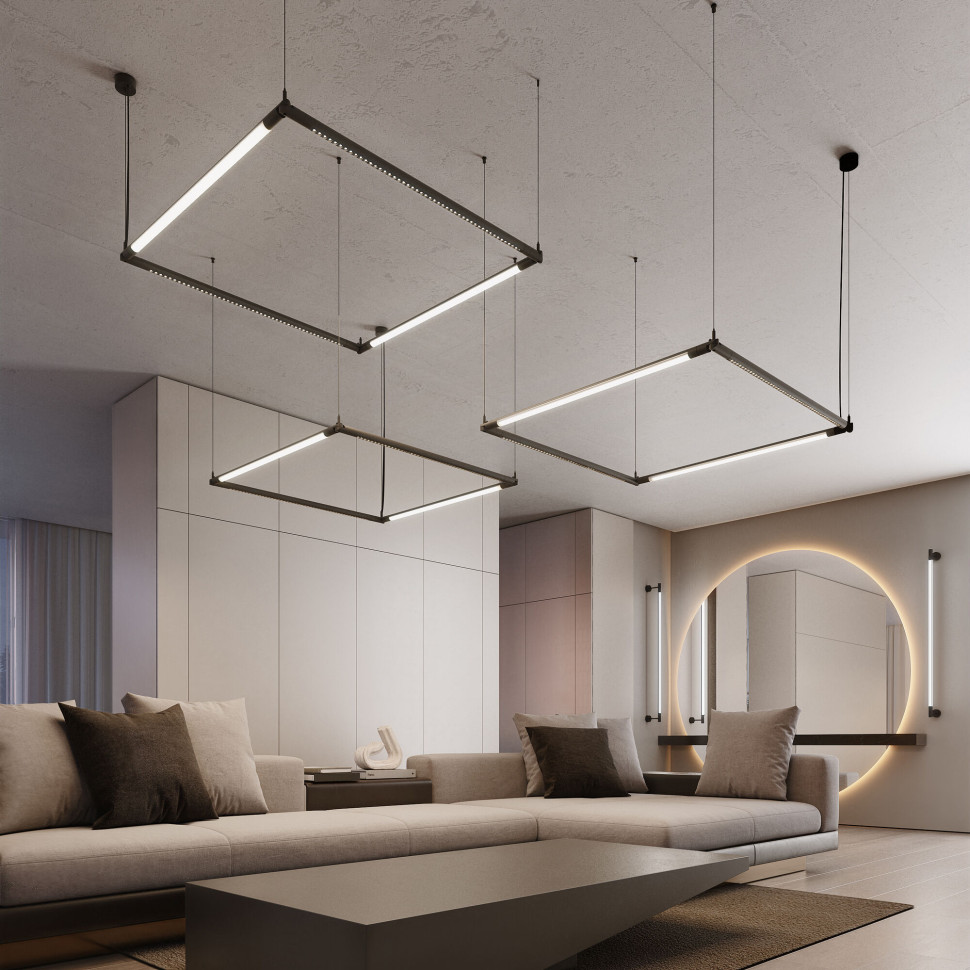 Module System Набор подвеса угловой с вводом питания (черный) 85195/00