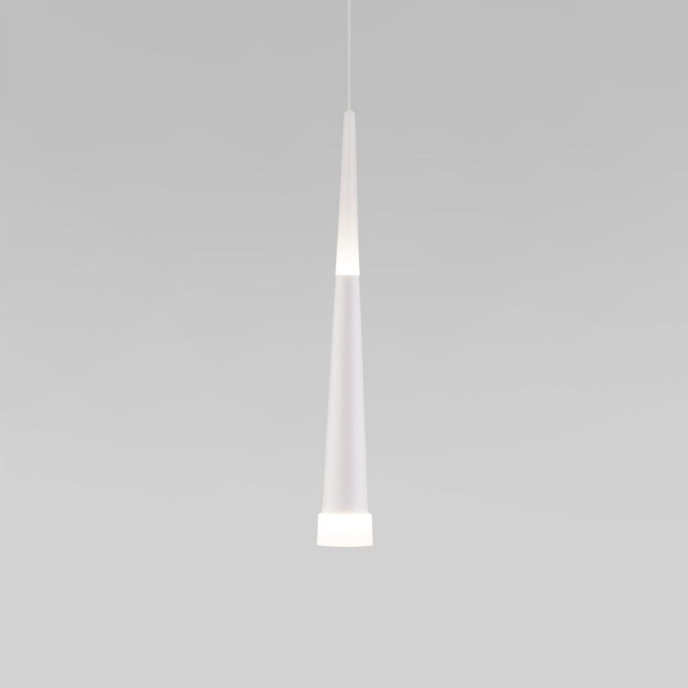 Подвесной светодиодный светильник DLR038 7+1W 4200K белый матовый