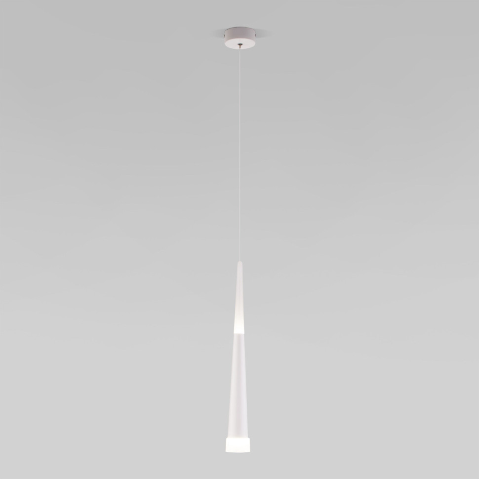 Подвесной светодиодный светильник DLR038 7+1W 4200K белый матовый