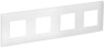 IEK SKANDY Рамка 4-местная SK-F04W арктический белый , SK-M42-K01