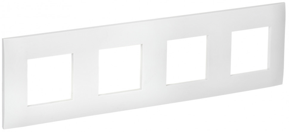 IEK SKANDY Рамка 4-местная SK-F04W арктический белый , SK-M42-K01