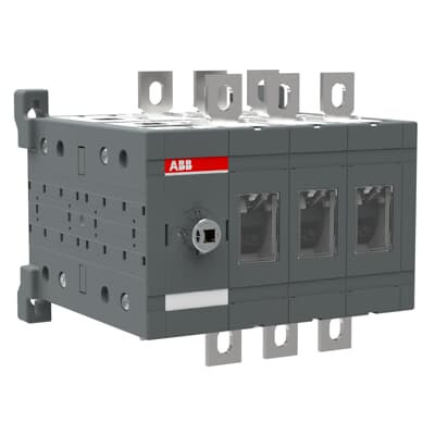 Рубильник реверсивный ABB OT400E03C 400А 3P на монтажной плате (без ручки управления и переходника) 1SCA022764R1950