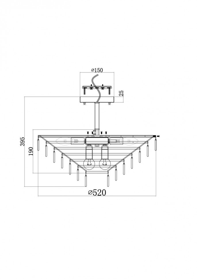 Потолочный светильник Maytoni MOD130CL-11G
