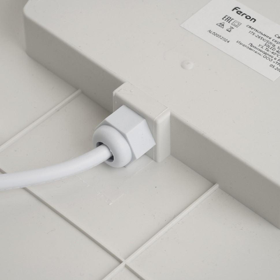 Настенно-потолочный светильник Feron 51513 Светодиодный светильник серии TR ЖКХ Круг 18Вт, 4000К, опал, IP65